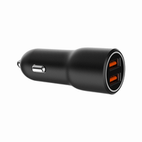cargador rapido para coche gembird con 2 puertos usb qc30 36 w negro