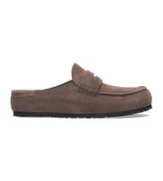 birkenstock para mujer 1029712 mocasines de piel naples wrapped ajuste estrecho marron 36 plano ante ninguno casual