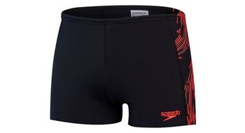 Banador speedo tech panel negro   rojo