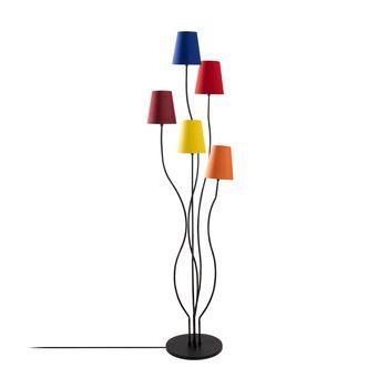 Lámpara De Pie Bonibon-13232 Multicolor Metal Tela 44x44x160 Cm