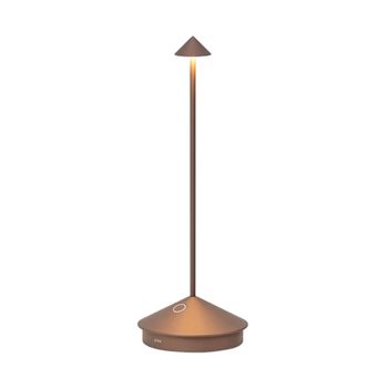 Lámpara de mesa zafferano led regulable color bronce 2,2w ip54