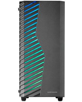 CAJA ATX SEMITORRE GAMING MARS GAMING MCVOLT VENTANA CRISTAL TEMPLADO ARGB GPU 327-267mm 2x3.5 2x2.5