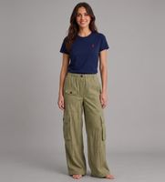 barbour para mujer ltr0415 pantalon de lino rowane verde l casual