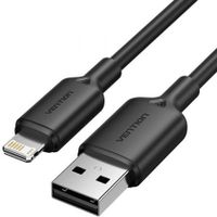 vention lambf cable usb 20 lightning 480mbps 1m negro