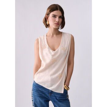Liu Jo Blusa Top con bordados joya para mujer