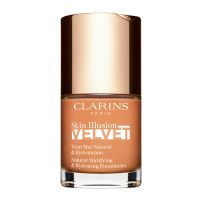 clarins bases maquillaje skin illusion velvet maquillaje serum acabado mate