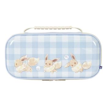 Estuche Hori NSX-088E Vault Case Eevee Azul Blanco Resistente Scratch Switch 2