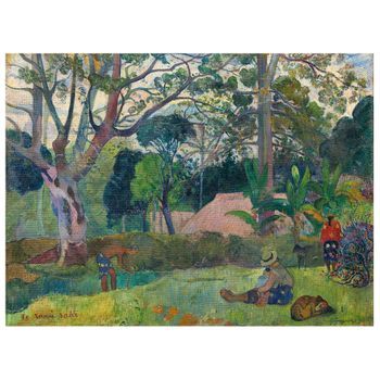 Legendarte - Cuadro Lienzo, Impresión Digital - El Gran Árbol (te Raau Rahi) - Paul Gauguin - Decoración Pared Cm. 60x80