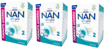 Nestlé Nan Optipro 2 Leche de Continuación 3x1200 gr
