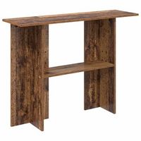 mesa consola madera envejecida 100 x 30 x 75 cm vidaxl