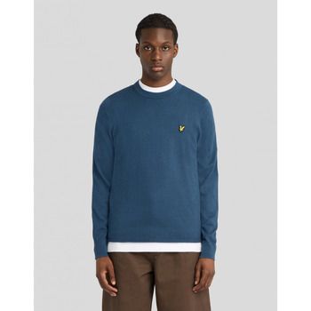 Lyle & Scott Jersey KN2110VC MERINO CREW-W329 AEGEAN BLEU para hombre