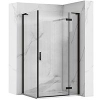 cabina de ducha rea hugo black 100x90