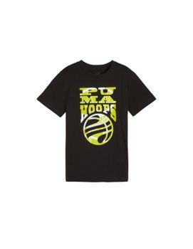 Camiseta Puma Basketball Blueprint Infantil Negro
