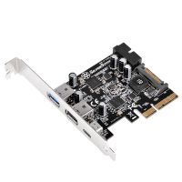silverstone ecu05 tarjeta de expansion pcie 20 usb 30usb 31 tipo-c