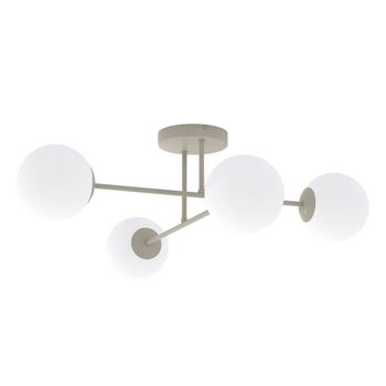 Lámpara de techo drin moca opal (4 luces)