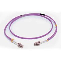 cable de fibra optica lclc om4 lszh 2 m violeta c2g