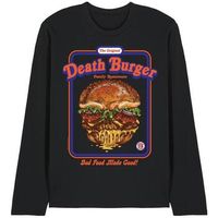 steven rhodes camiseta manga larga deathburger para mujer