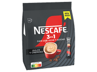 cafe soluble - nescafe 3en1 monodosis arabica y robusta con leche azucar tueste medio-oscuro 10 sobres