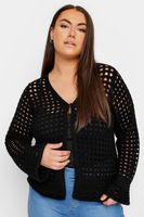 yours rebeca negra crochet dos botones mujer curvy y tallas grandes yours