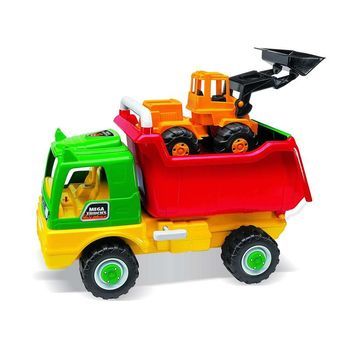 Camion Volquete Con Excavadora 68x45x32 Cm