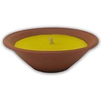 ca  vela citronela antimosquitos  recipiente de terracota  larga duracion 9r10 h  ideal para exterior y jardin