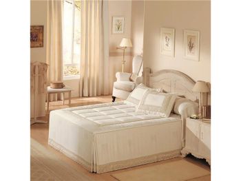 Colcha edredón elegante jacquard zinia con volante tejidos jvr