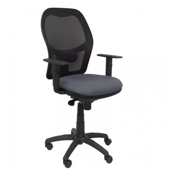 Piqueras y Crespo Jorquera Silla Malla Negra Asiento Bali Gris Oscuro