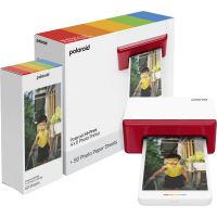 impresora fotografica polaroid hiprint 4x6 blanca con papel 80 fotos