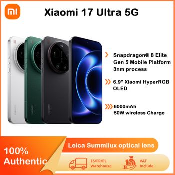 Smartphone Xiaomi 17 Ultra con pantalla OLED de 6.9 pulgadas, cámaras Leica y procesador Snapdragon ® 8 Elite Gen 5 NFC 6000mAh 5G