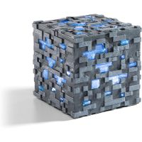 replica diamond ore con luz minecraft 10 cms