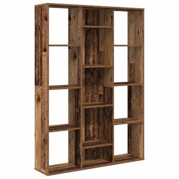 Divisor De Espacios/estantería Aglomerado Madera Vieja Vidaxl