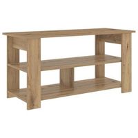 soporte para tv  mueble de salon  gabinete de tv roble artesanal 100 x 40 x 50 cm