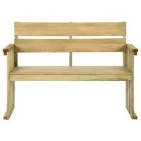 banco de jardin  banco de exterior  silla de jardin de madera de pino impregnada 121 cm