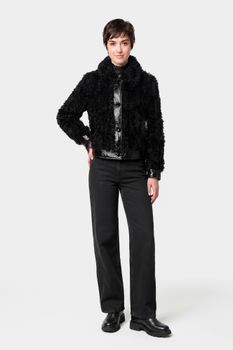 bomber efecto pelo rizado black 40