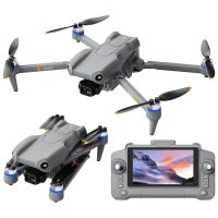 lyzrc l300 max gps 5g wifi fpv con pantalla lcd de 59 pulgadas controlador 1080p hd doble camara gimbal de 3 ejes ei