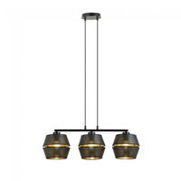 lampara colgante venice negro 3 luces