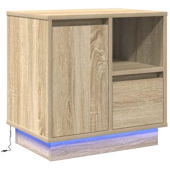 Mesita De Noche 50x34,5x50 Cm Madera - Marrón