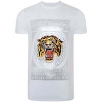 ed hardy camiseta tile-roar t-shirt white para hombre