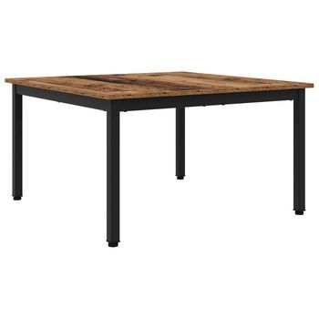 Mesa De Café | Mesa De Centro Madera Vieja 80 X 80 X 45 Cm Madera De Ingeniería