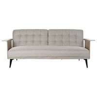 sofa cama eucalipto metal 203x87x81 beige