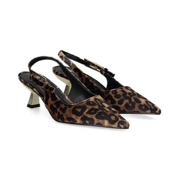 Exe Zapatos De Tacón Medio Mujer - Marrón Talla 37