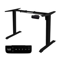 marco de escritorio electrico ajustable unycos - core one - negro altura 72-121cm ancho 90-140cm