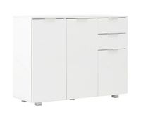 vidaxl aparador blanco brillante 107x35x805 cm