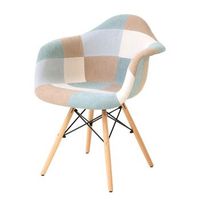 silla copenhaga pastel patchwork azul