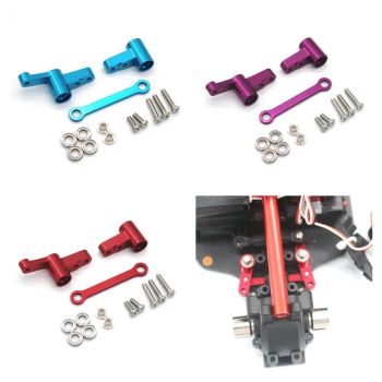 Modificación del conjunto de dirección de actualización de metal con rodamientos para piezas de coche RC MJX 14209 14210