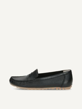 CAPRICE Moccasin, black, made of Leather without heel, Size 37