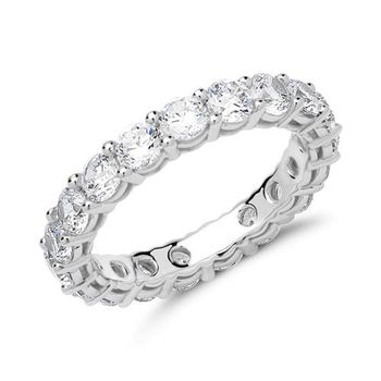 Anillo de la eternidad de plata 925 con circonita