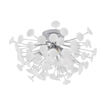 Lámpara de techo de plástico blanco
