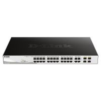 d-link dgs-1210-28pe smart switch gestionado 24 puertos ethernet gigabit poe  4 puertos combo 1000base-tsfp