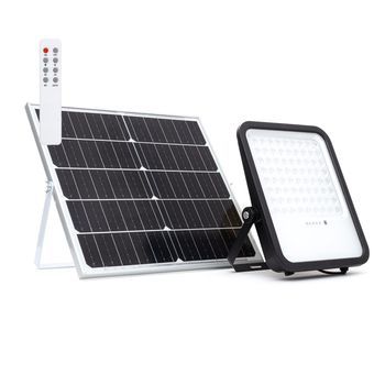 Foco Proyector Led Solar 3300 Lm Ip65 Con Control Remoto Nurda 6500k Blanco Frío